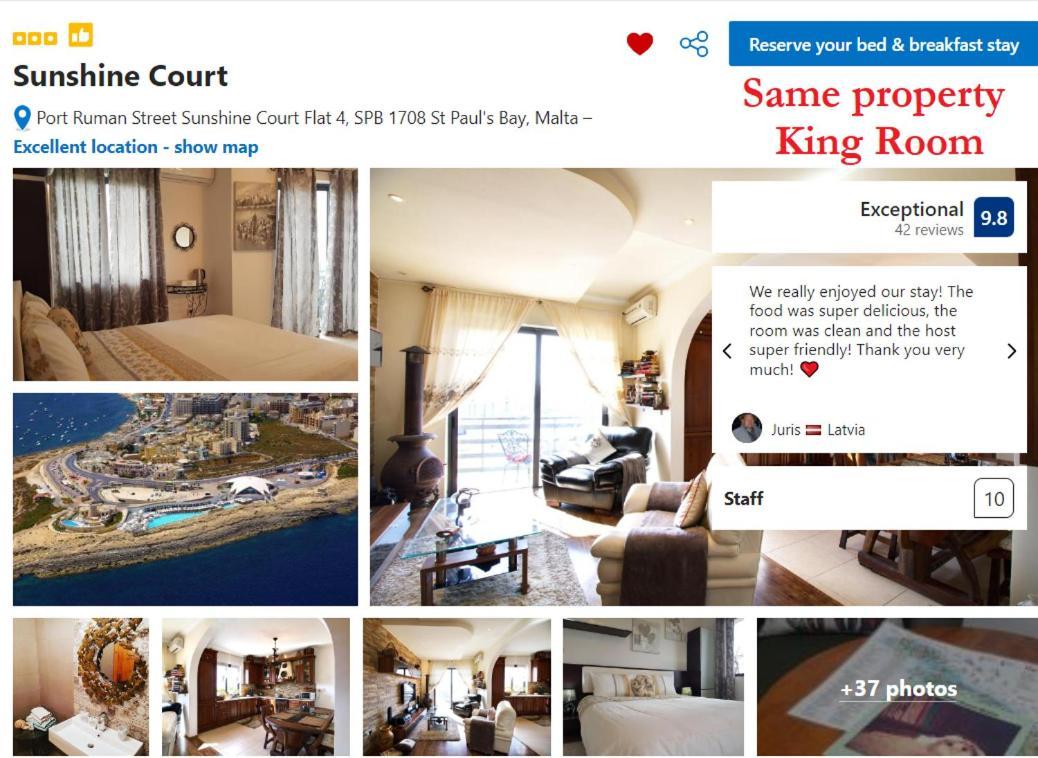 Sunshine Court Budget St. Paul's Bay Ngoại thất bức ảnh